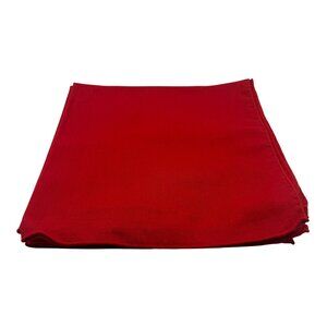 Red Fabric 18 Inch Dinner Napkins Set Of 4 Elegant Durable Folded Stitch Finish